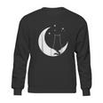 Black Cat On The Crescent Moon By The Starlight Sweatshirt