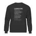 Carnivore Definition Funny Meat Lover Joke Sweatshirt