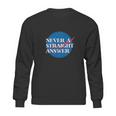 Clique Clothing Nasa Never A Straight Answer Sweatshirt