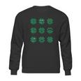 Clover Emojis St Patricks Day Emoticons Boys Girls Kids Sweatshirt