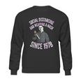 Cute Halloween Funny Halloween Day Social Distancing And Wearing A Mask In Pub Sweatshirt