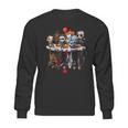 Cute Horror Movie Chibi Character Water Reflection Halloween Sweatshirt