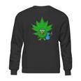 Danksgiving Thanksgiving Turkey Weed Cannabis Pot 420 Sweatshirt