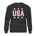 Distressed Usa Patriotic Logo Sweatshirt