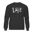 Dog Grooming Love Dogs Pet Daycare Groomer Vintage Paws Print Sweatshirt