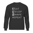 Eat Sleep Anime Repeat Sweatshirt