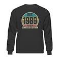 Est 1989 - 32 Years Old - 32Nd Birthday Gift Vintage Retro Sweatshirt