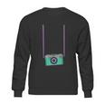 Fake Tourist Camera Graphic Sweatshirt