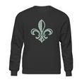 Fleur De Lis Using Lyrics To When The Saints Go Marching Sweatshirt