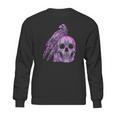 Goth Pastel Skull Crow Bird Skeleton Head Raven Gothic Lover Sweatshirt