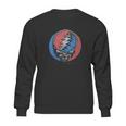 Grateful Dead Mens Distress Your Face Over Dyed Sweatshirt