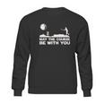 Guerrilla May The Course Be With You Funny Disc Golf Movie Sweatshirt