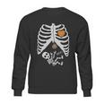 Halloween Skeleton Xray Rib Cage Sweatshirt