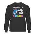 Happy 3Rd Birthday To Baby Shark With Wonderful Things Sweatshirt