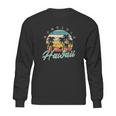 Honolulu Hawaii Aloha Hula Retro Vintage Sunset Summer Beach Sweatshirt