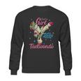 Just A Girl Who Loves Taekwondo Unicorn Tae Kwon Do Gift Graphic Design Printed Casual Daily Basic Sweatshirt