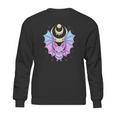 Kawaii Pastel Goth Cute Creepy Crescent Moon Bat Sweatshirt