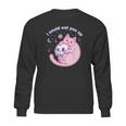 Kawaii Pastel Goth Witch Pink Devil Satan Cat Skull Moon Sweatshirt