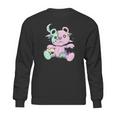 Kawaii Pastel Goth Witchy Bear And Skull Cute Creepy Bear Sweatshirt