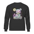 Kawaii Pink Pastel Goth Cute Creepy Teddy Bear Sweatshirt