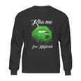 Kiss Me Im Highrish 420 Cannabis Marijuana Weed Lips Gift Graphic Design Printed Casual Daily Basic Sweatshirt