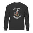 Live Fast Ride Hard Halloween Bart Sweatshirt