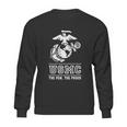 Lucky Ride Marines Usmc The Few The Proud White Emblem Sweatshirt