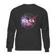 Nasa Purple Pink Mix Galaxy Style Logo Graphic Sweatshirt