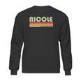 Nicole Gift Name Personalized Retro Vintage 80S 90S Birthday Sweatshirt