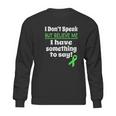 Non Verbal Awareness Cerebral Palsy Brain Damage Awareness Sweatshirt