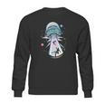 Pastel Goth Alien Abduction Aesthetic Spaceship Nu Goth Sweatshirt