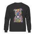 Pitbull Colourful Pit Bulls Dog Lovers Gift Sweatshirt