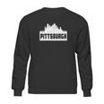 Pittsburgh Pennsylvania Skyline Silhouette Sweatshirt