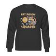 Rat Poison Squared Funny Cartoon Rat Stylized Bitcoin Sketch Graphic Design Printed Casual Daily Basic Sweatshirt