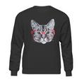 Red Linda Glasses Cat Funny Belcher Kitty Cute Humor Fun Sweatshirt