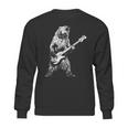 Retro Bear Playing Bass Guitar Bear Guitarist Music Lovers Sweatshirt