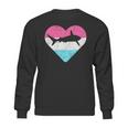 Retro Vintage Mako Shark Heart Gift Sweatshirt