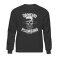 Sancho Laying Pipe Day And Night Plumbing Sweatshirt