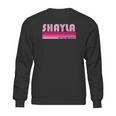 Shayla Name Personalized Retro Vintage 80S 90S Sweatshirt