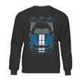 Shelby Gt350 Blue White Sweatshirt