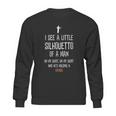 Silhouetto Of A Man Mango Funny Song Lyric Silhouette Design Sweatshirt