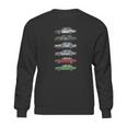 Stack Of Volvo 240 Series 242 Brick Coupes Sweatshirt