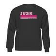 Suzie Name Personalized Retro Vintage 80S 90S Birthday Sweatshirt