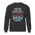 Never Underestimate Who Survived The Pandemic Bin Worker Sweatshirt