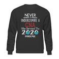 Never Underestimate Who Survived The Pandemic Cna Sweatshirt