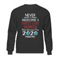 Never Underestimate Who Survived The Pandemic Direct Care Worker Sweatshirt