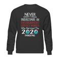 Never Underestimate Who Survived The Pandemic Environment Service Worker Sweatshirt