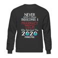 Never Underestimate Who Survived The Pandemic Pharmacy Tech Sweatshirt