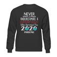 Never Underestimate Who Survived The Pandemic Support Staff Sweatshirt