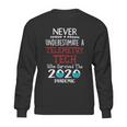 Never Underestimate Who Survived The Pandemic Telemetry Tech Sweatshirt